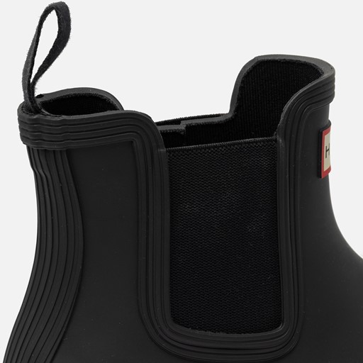 Hunter Chelsea boots zwart Rubber