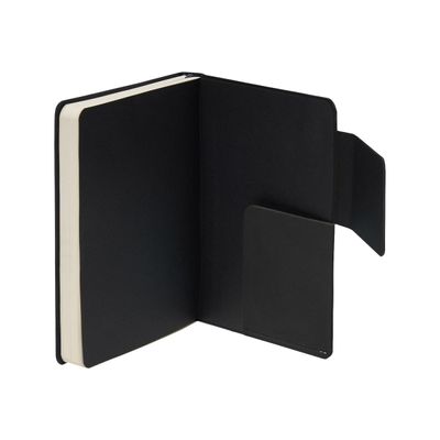 Legami My Notebook - Carnet de notes à élastique - 9,5 x 13,5 cm - ligné - noir