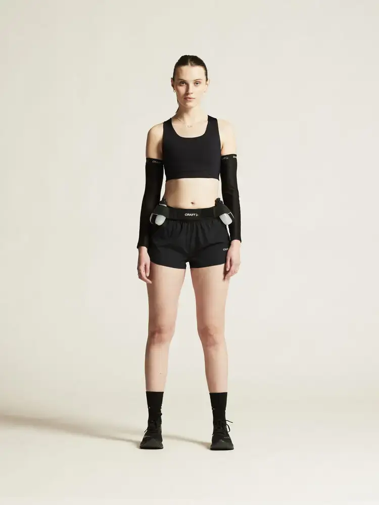Craft ADV Essence 2 Hardloopbroek Kort Zwart Dames