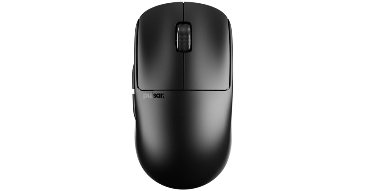PulsarX2 CrazyLight Gaming Mouse - Jet Black  (Zwart, 32,000 DPI, 8000 Hz)