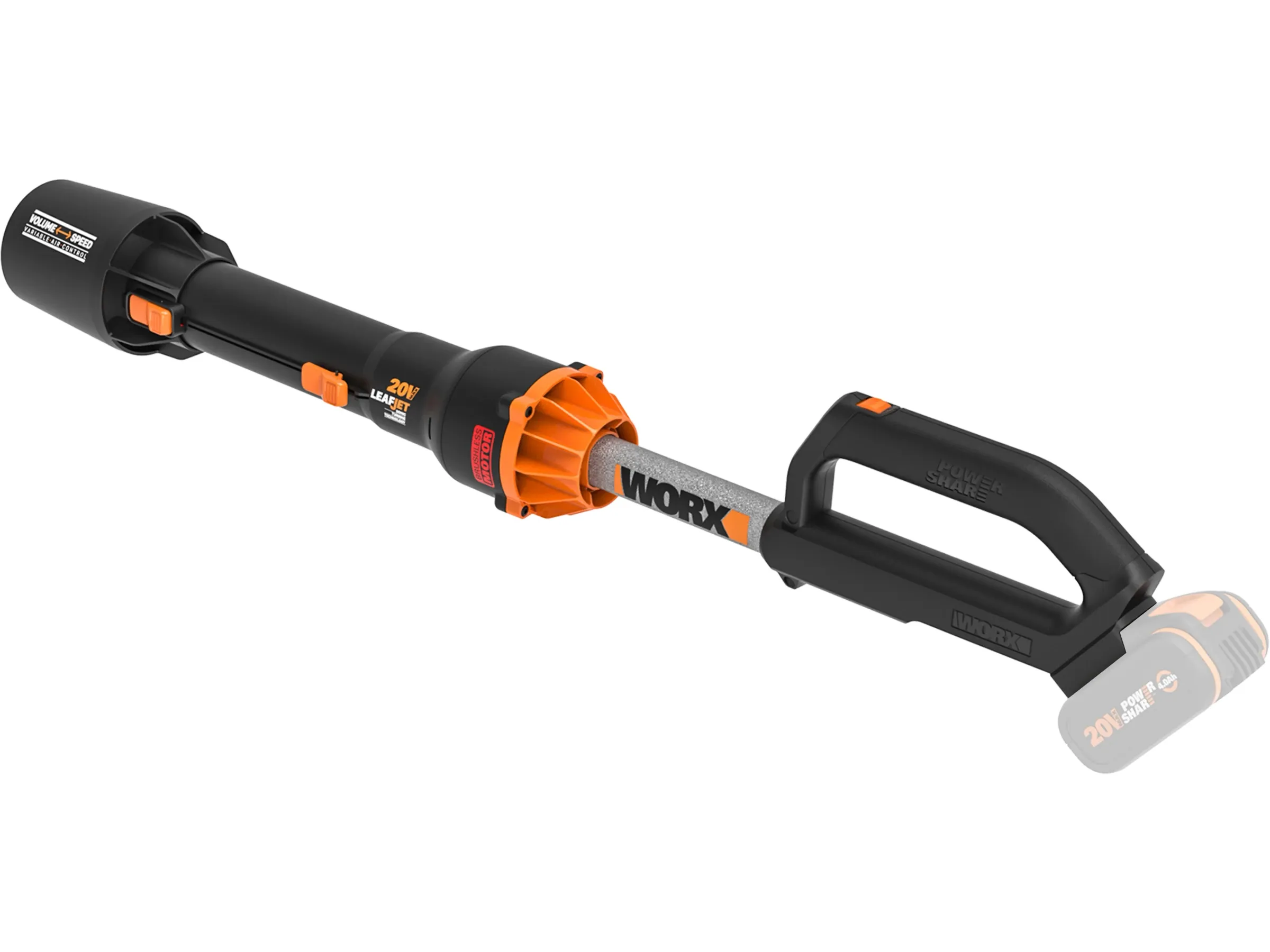 Worx Akku-Laubbläser WG543E.9 PowerShare 20 V Solo