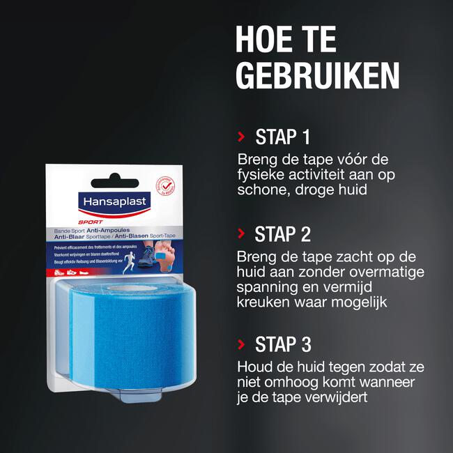 Hansaplast Sport Anti-Blaar Sporttape