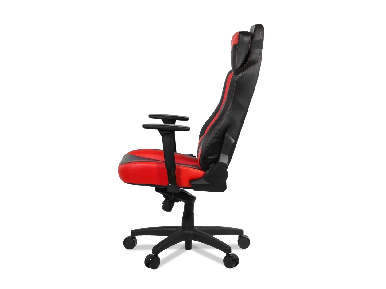Arozzi Vernazza - Stol - ergonomisk - armstøtter - T-formet - drejeled - metal, polyuretan-læder - rød
