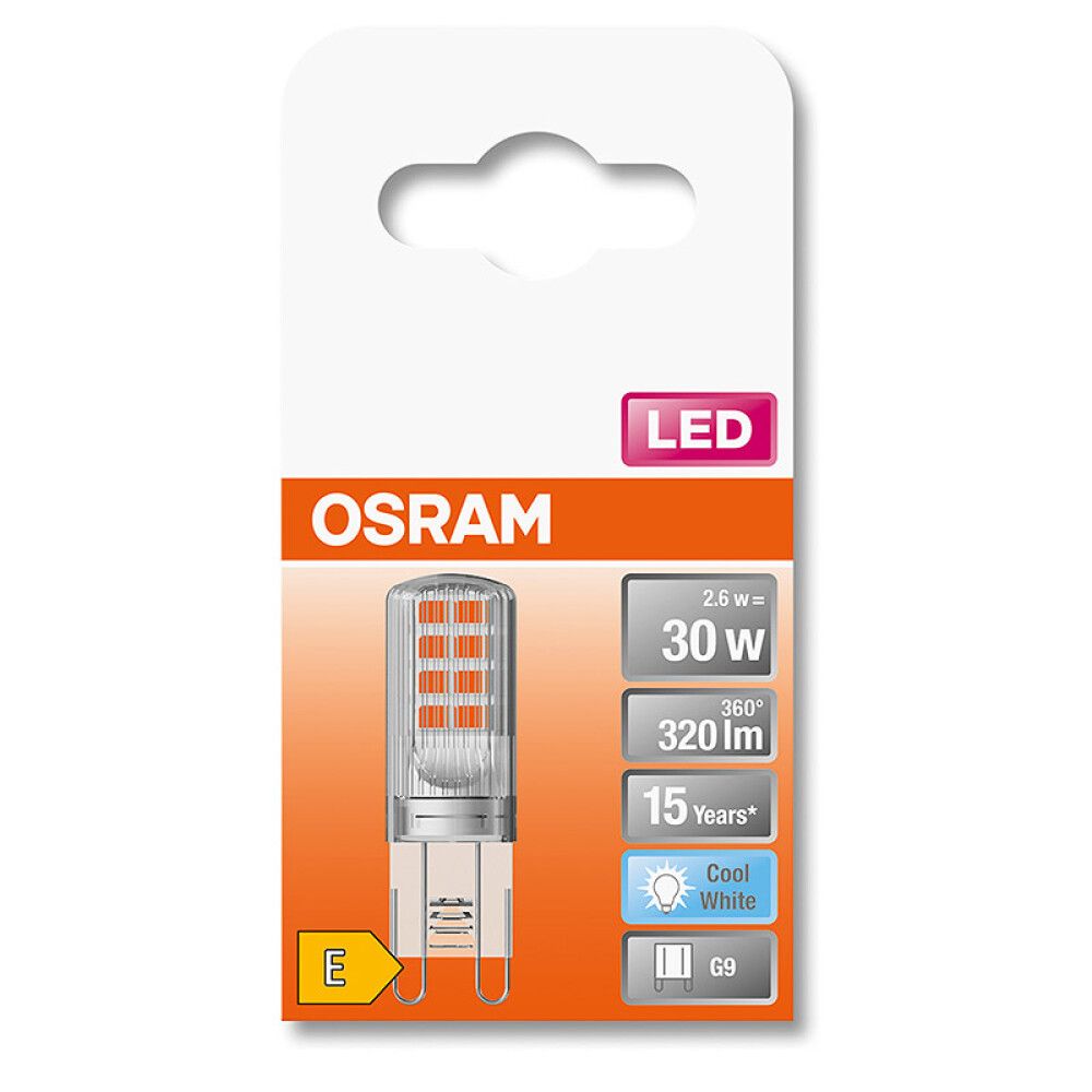 LYSPÆRE OSRAM LED PIN CL30 G9 320LM 2,6W