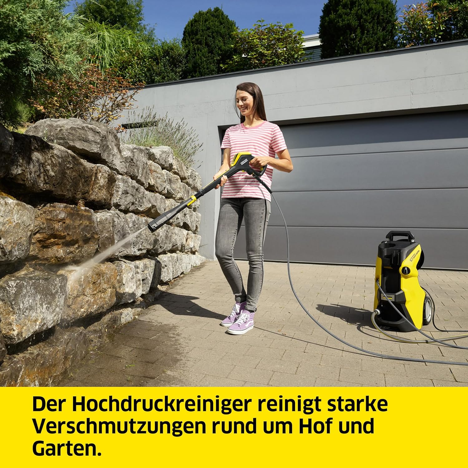 Kärcher Hochdruckreiniger K 7 Premium Smart Control Flex Home, Druck: max. 180 bar, Fördermenge: 600 l/h, Fläche: 60 m²/h, Wasserfilter, Gewicht: 17,9 kg, Flex-Hochdruckschlauch, Multi Jet-Strahlrohr