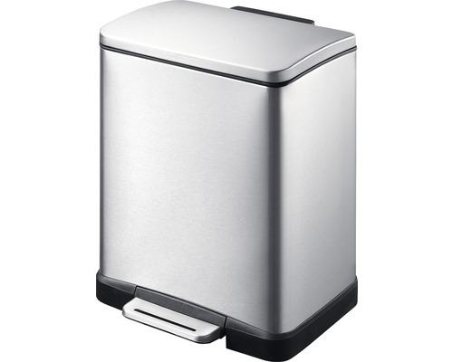 EKO pedaalemmer E-Cube 12 l mat roestvrij staal