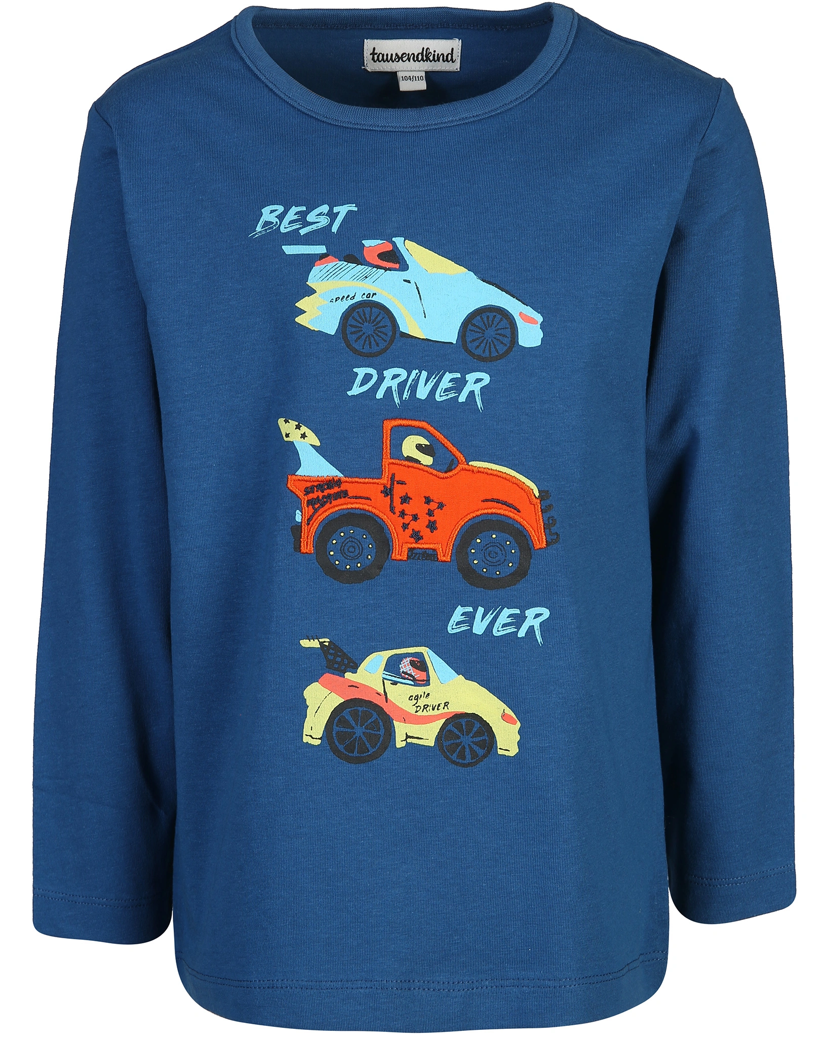Langarmshirt RENNAUTO in dunkelblau
