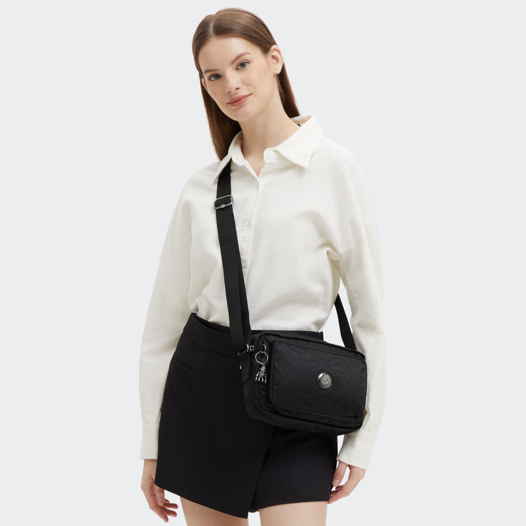 ABANU M Sac à Bandoulière de Taille Moyenne avec Sangle Réglable - Undersea Jacquard