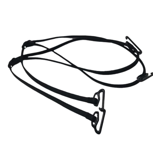 Justerbar og elastisk bh-rem Sort