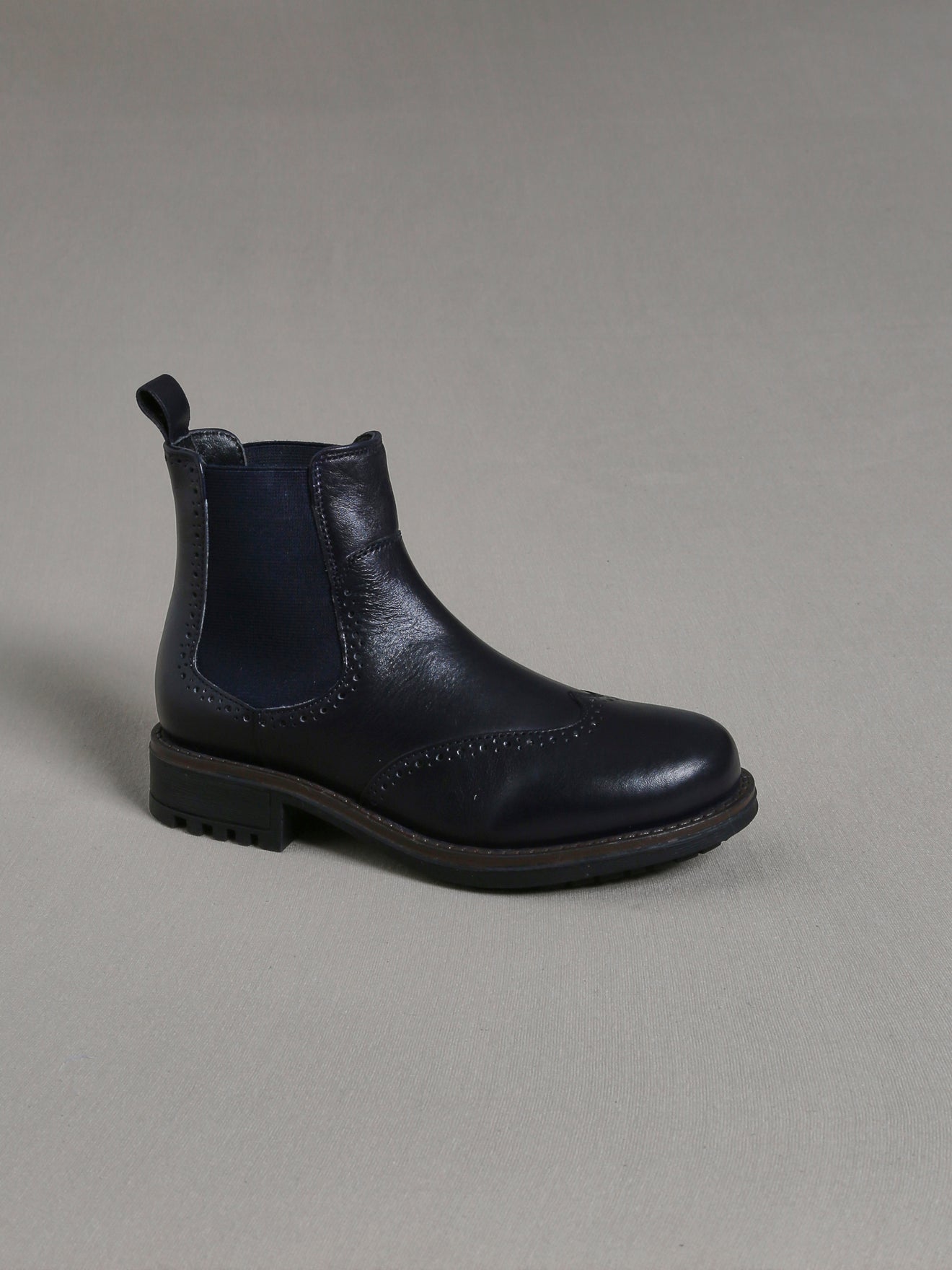 Boots bout fleuri Fille en cuir