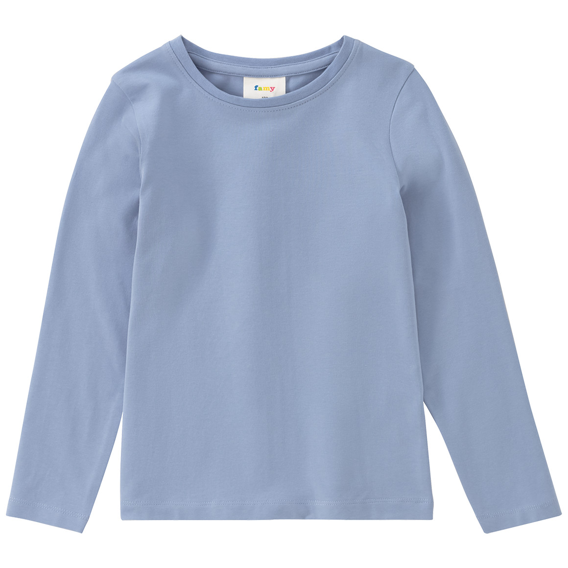 Famy 3 Mädchen Langarmshirts im Set weiss / blau / dunkelgrün