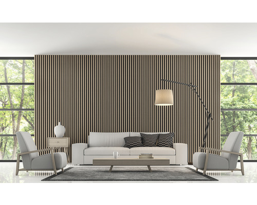 Akoestisch paneel Zebrano decor 2400 x 572 x 19 mm