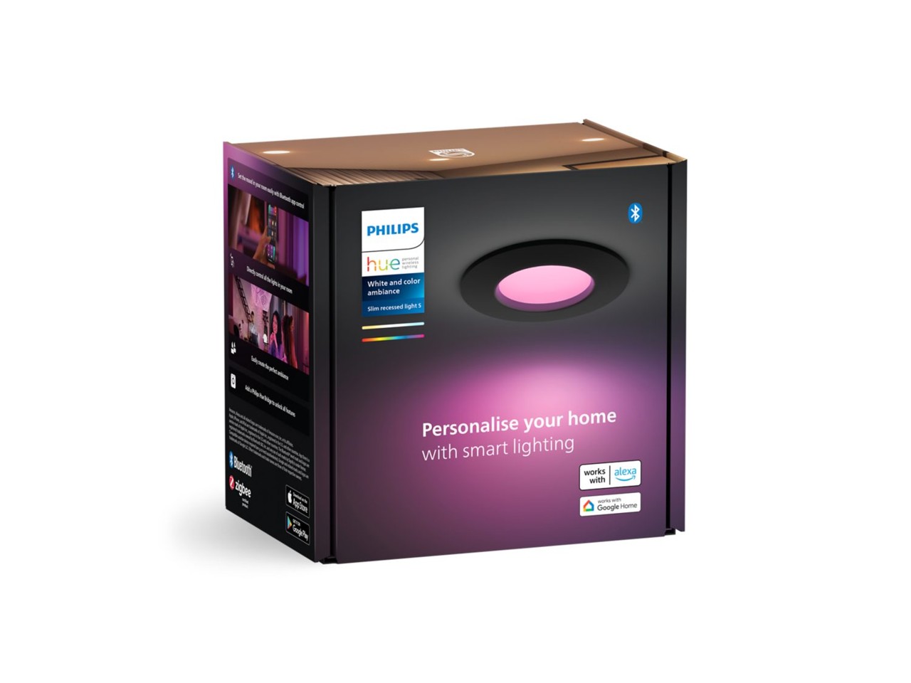 Philips Hue - WACA Slim Downlight S (90mm) EMEA - Sort