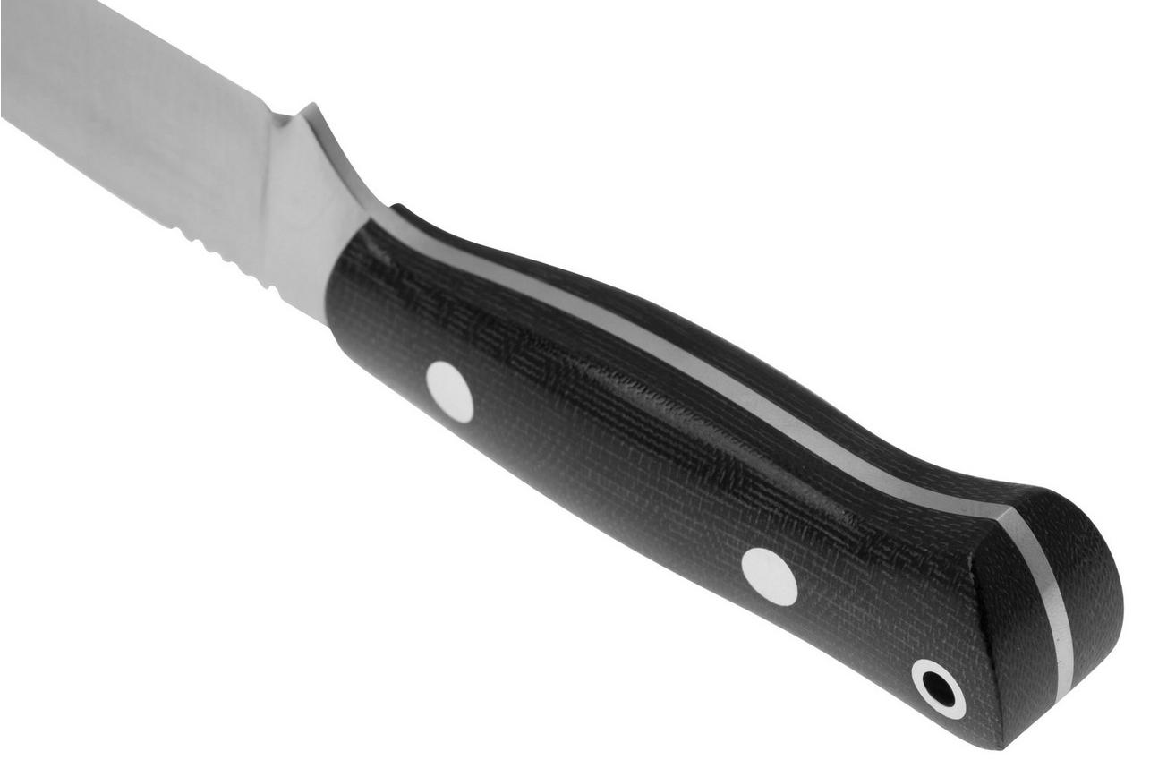 Bark River Bravo Necker K07-061BCM, CPM Cru-Wear, Black Canvas Micarta, nekmes