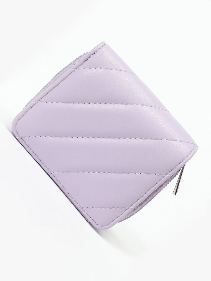Porta-moedas acolchoado - Lilás
