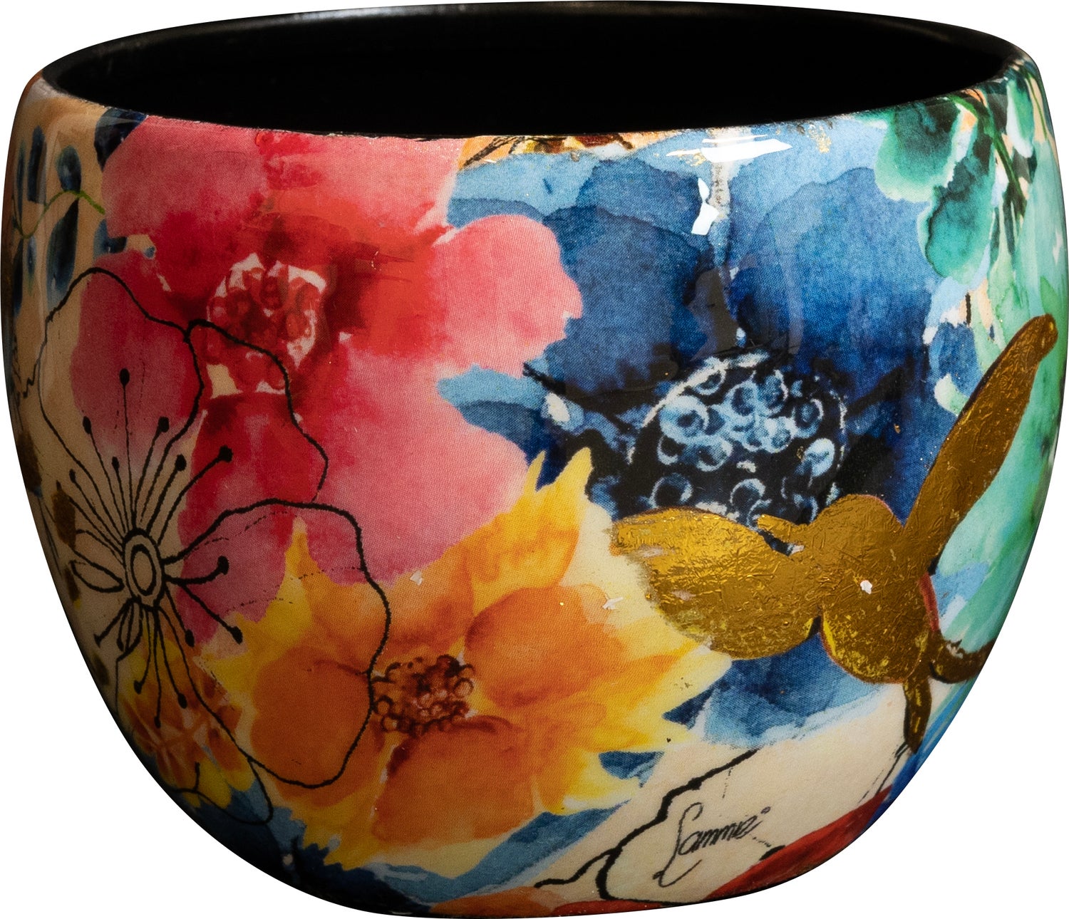 TS bloempot Sparkle Spring multi D 9 H 7 cm