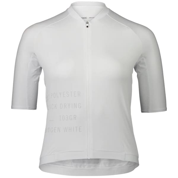 Maillot vélo POC W PRISTINE PRINT JERSEY HYDROGEN WHITE