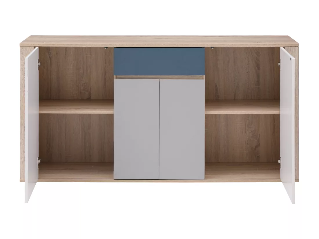 Buffet avec 4 portes et 1 tiroir - Multicolore - FILUTIA
