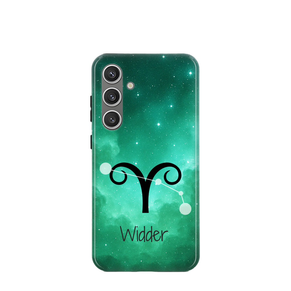 Samsung Galaxy S24 Plus Hybrid (Kunststoff / Gummi) Hülle Widder 2 - Grün