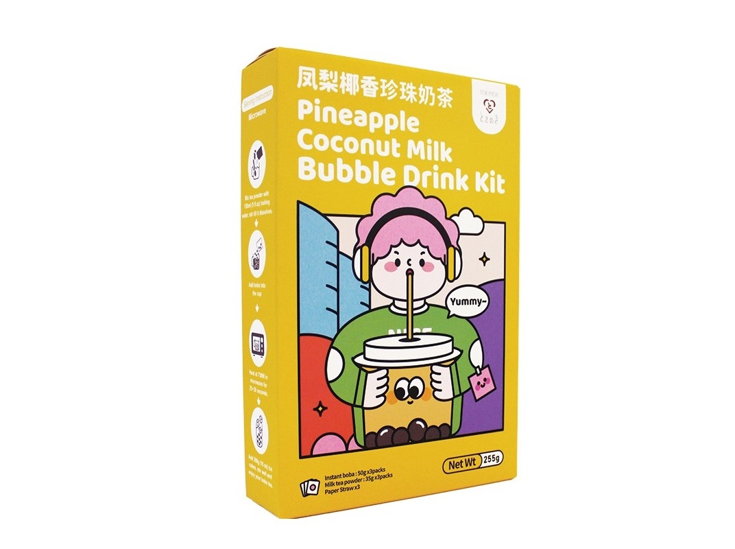 BUBBLE TEA KIT TOKIMEKI ANANÁS E LEITE DE COCO 255G