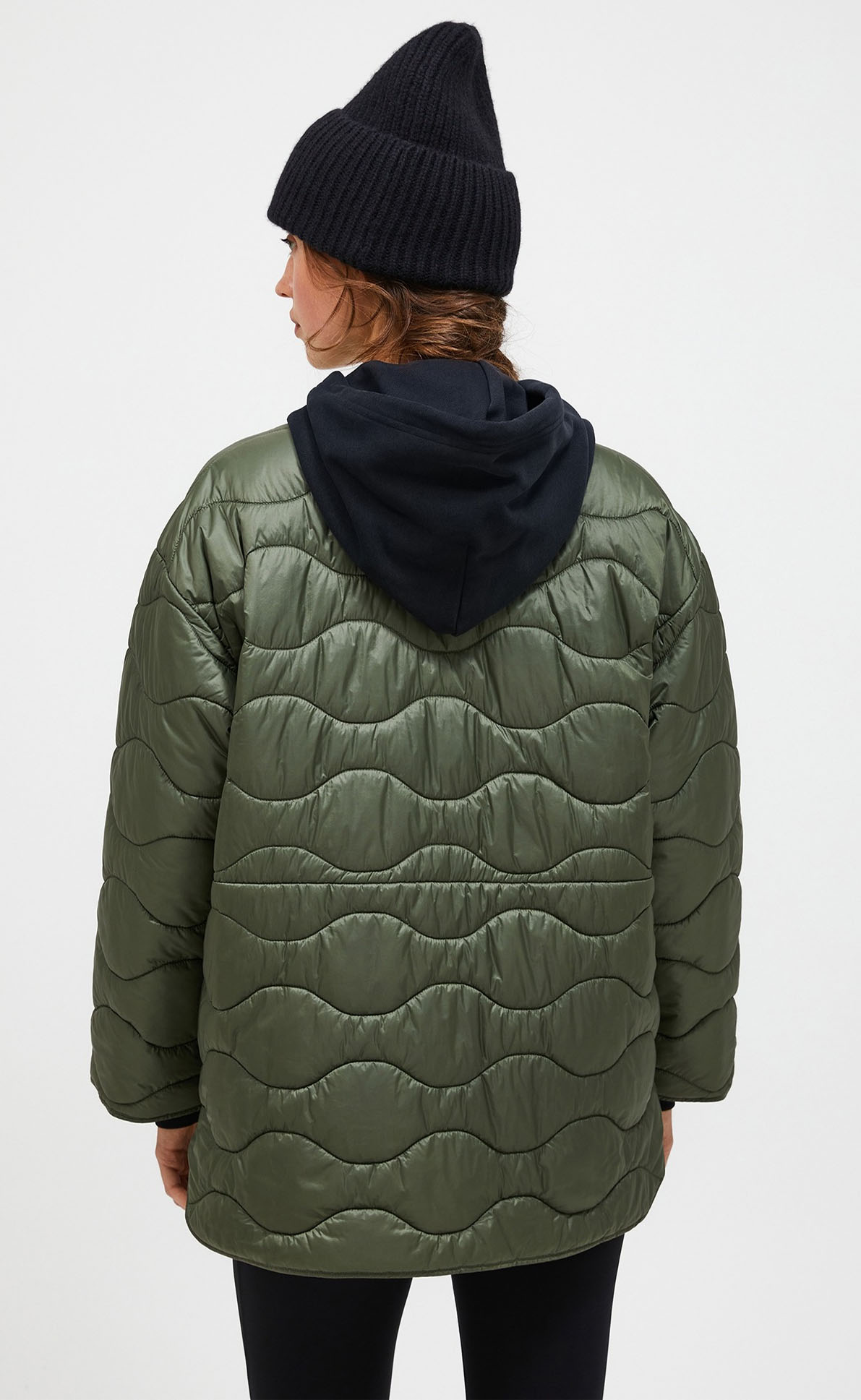 Helium Reversible Synth Jacket Dame Pine Needle/Sand Fog/Avid Beige