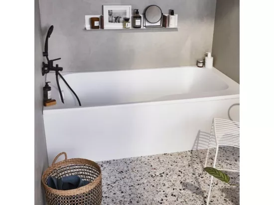Baignoire bain douche JACOB DELAFON Malice antidérapante + nettoyant 160 x 85 version gauche
