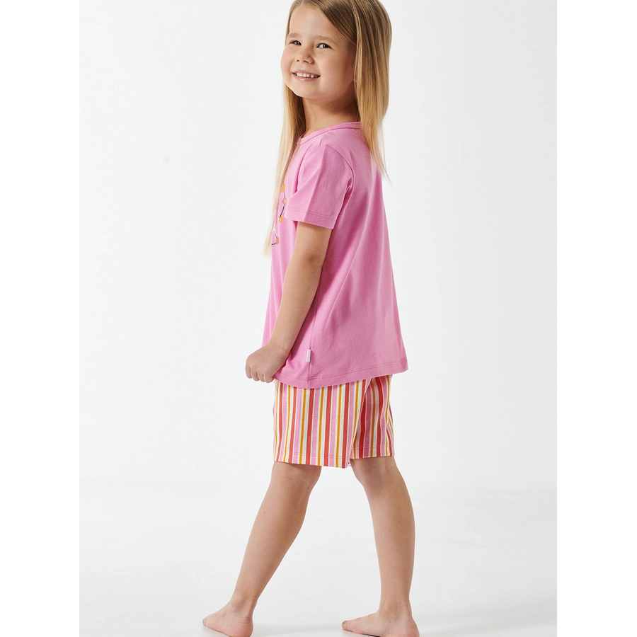 Schiesser Pyjama Girls World Organic Cotton rosa