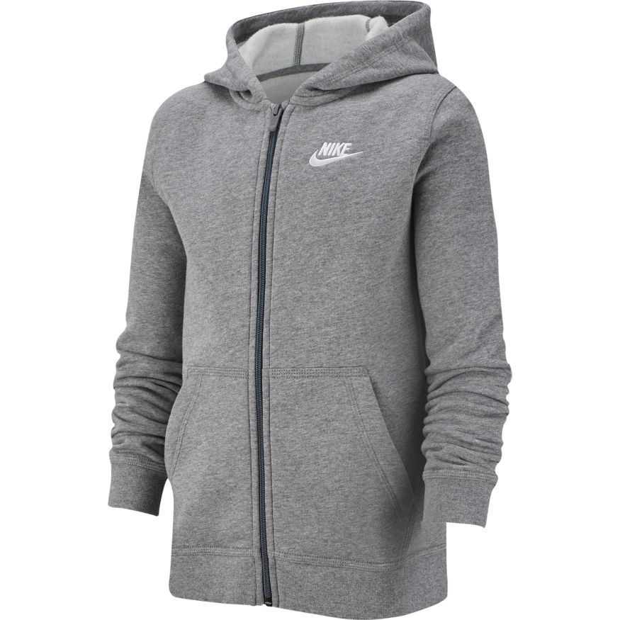 Nike Sweat à Capuche NSW Club - Gris/Blanc Enfant