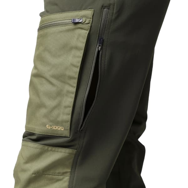 Pantalon randonnée FJALLRAVEN KEB AGILE WINTER TROUSERS M DEEP FOREST-LAUREL GREEN