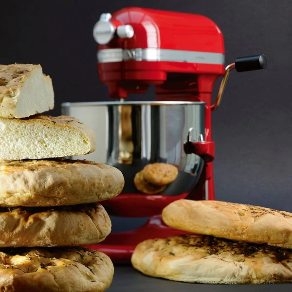 Robot pâtissier multifonction avec crémaillère Artisan rouge empire 50