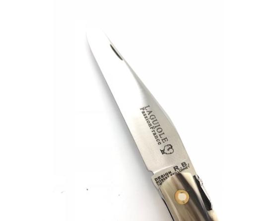 Design Beillonnet MOF - Laguiole 12 cm - Tire-bouchon - Corne Blonde Couteau de Poche Design Beillonnet - PassionFrance