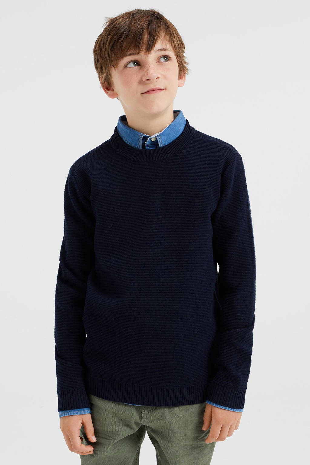 WE Fashion trui donkerblauw