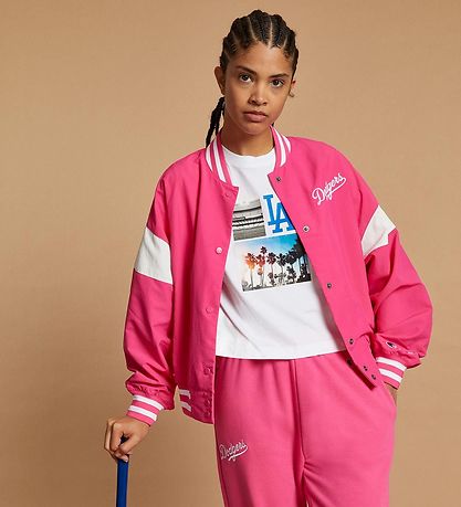 Champion Fashion Bomberjakke - Pink m. Hvid