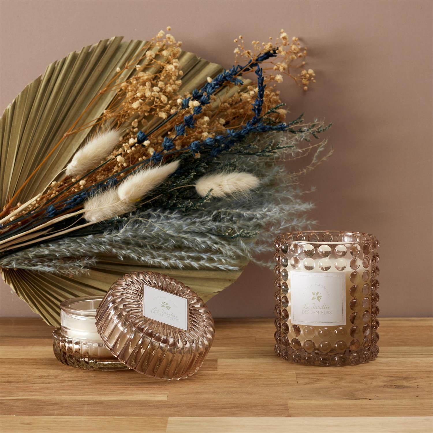 BOUGIE PARFUMEE X2 PIECES COFFRET JARDIN