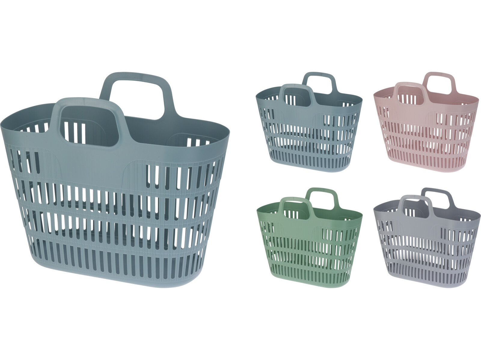 CESTO PARA COMPRAS 25L CORES SORTIDAS