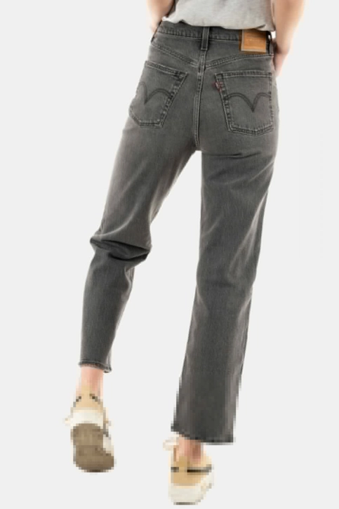 Jeans levi's® ribcage straight ankle 0132 black worn in