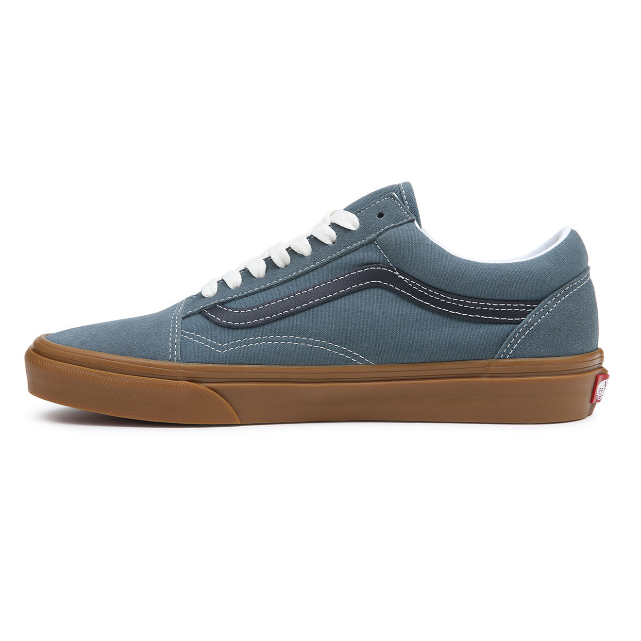 Vans Sneakers en Cuir & Textile Old Skool bleues