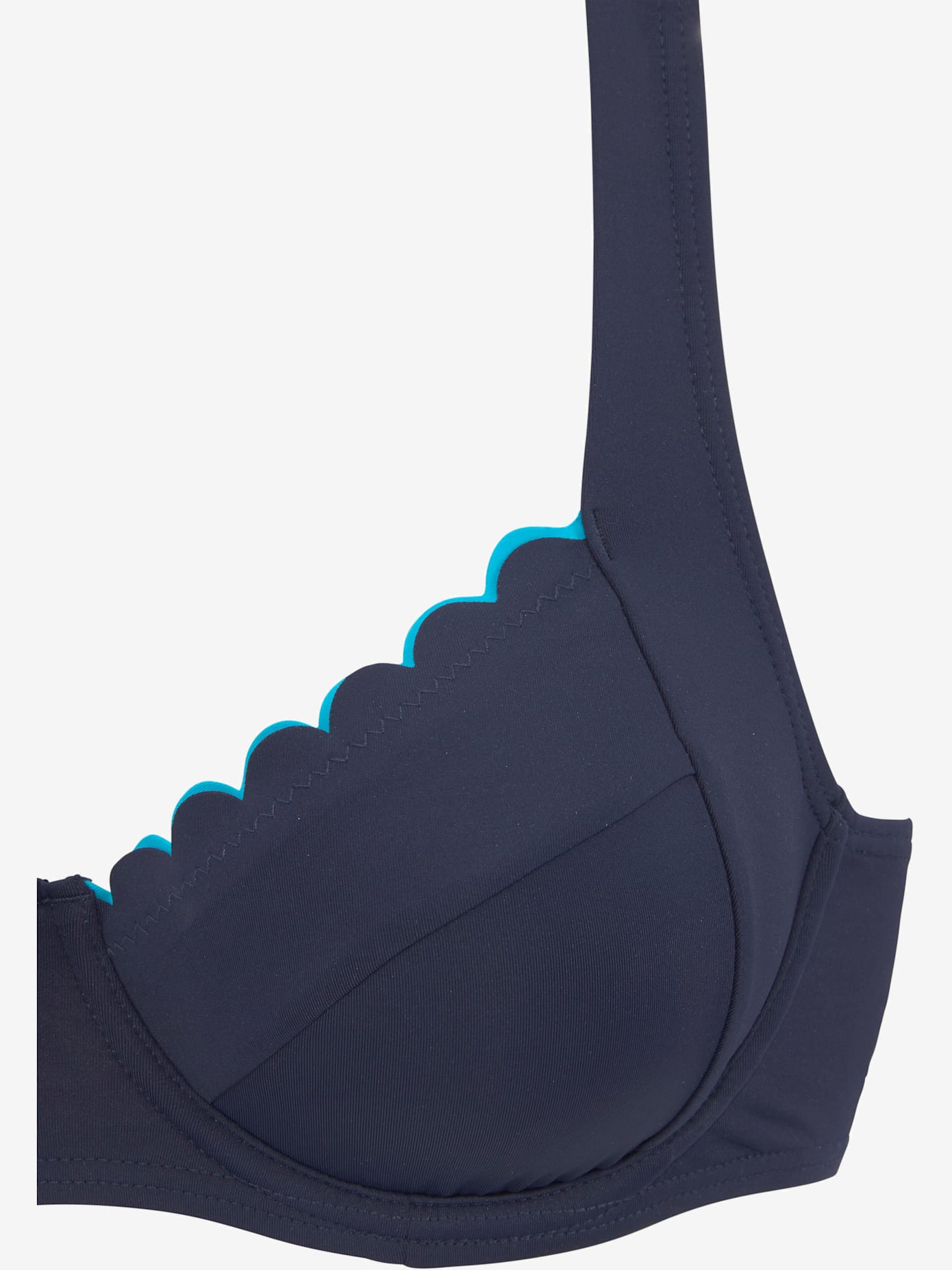Haut de maillot de bain à armatures bordure cocotte tendance