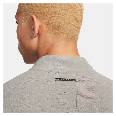 Haut Thermique 1/2 Zip Nike Dri-Fit Trail Gris Bleu