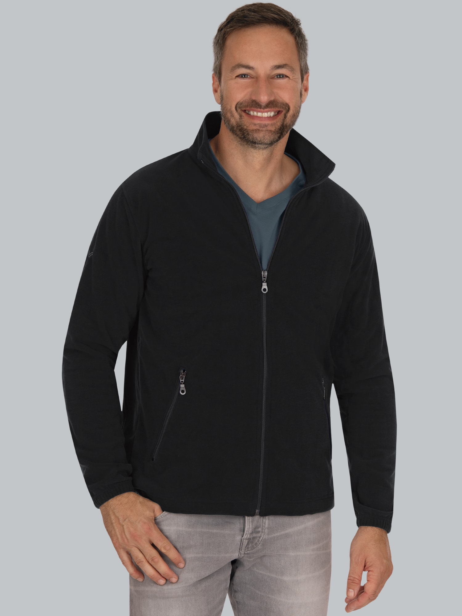 Fleecejacke Schwarz