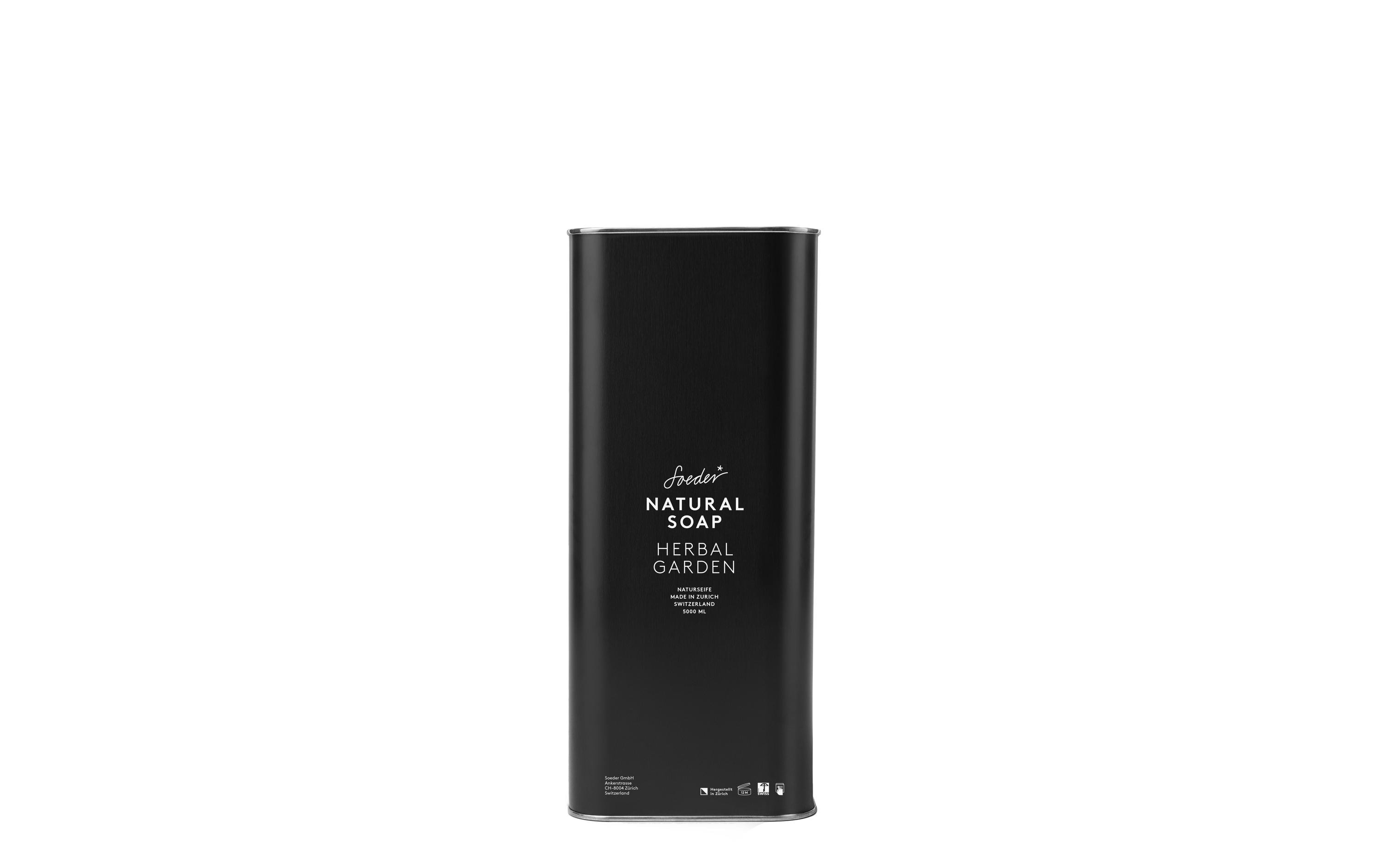 Flüssigseife Natural - Herbal Garden Nachfüllpack 5000 ml<br>Natürliche und milde Seife für Hände und Körper