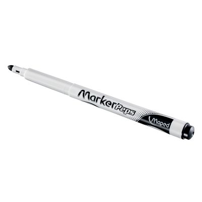 Maped Marker'Peps - Pack de 12 marqueurs effaçables - pointe fine - couleurs assorties