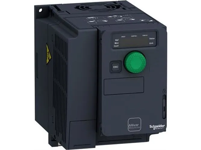 Schneider Electric ATV320U04N4C, Sort, IP20, -25 - 70 °C, 1,5 A, 105 mm, 158 mm