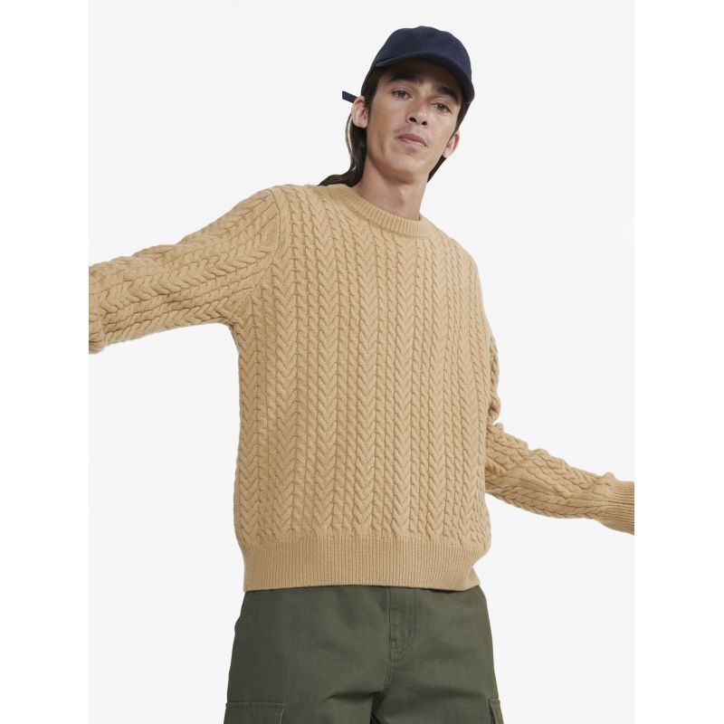 Pull Torsadé Col Rond - Pullover homme
