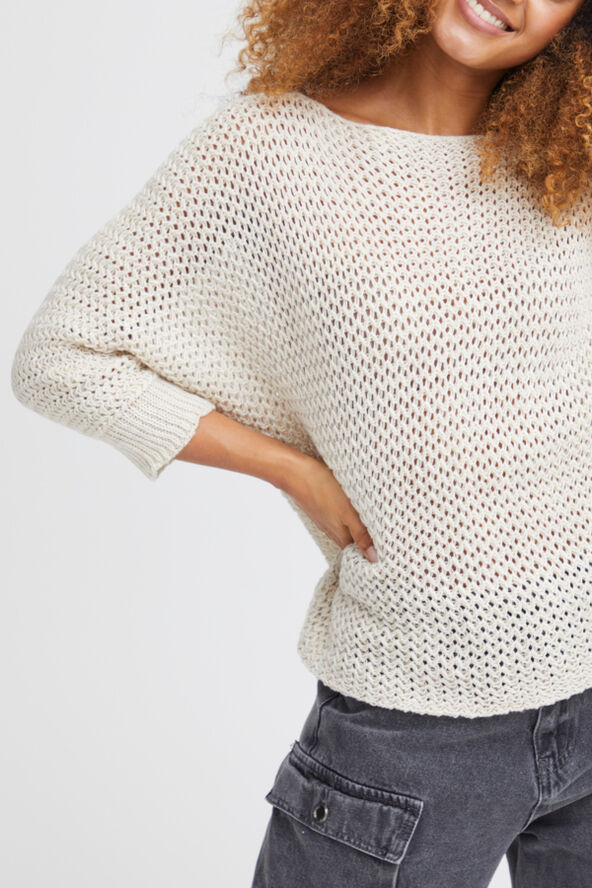 Sorbet SBCARLY KNIT BLOUSE Sandshell