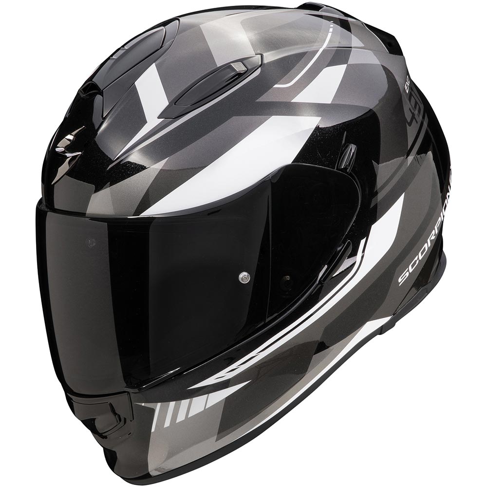 Scorpion - Casque Exo-491 Abilis Noir / Argent / Blanc