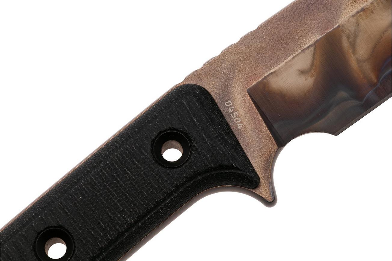 TRC Knives Apocalypse, Elmax Apocalypse Finish, Black Canvas Micarta, survivalmes