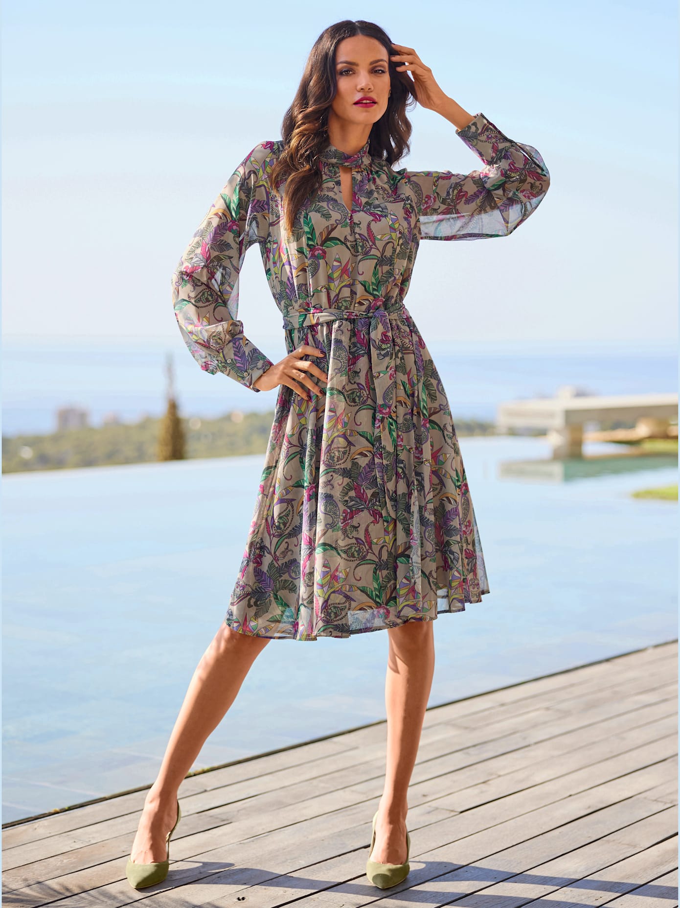 Robe imprimée qualité tissée