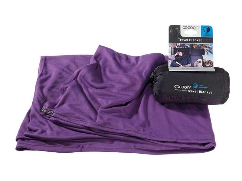 cocoon Coolmax Travel Blanket, 180 cm x 140 cm, Lila Superleichte Reisedecke