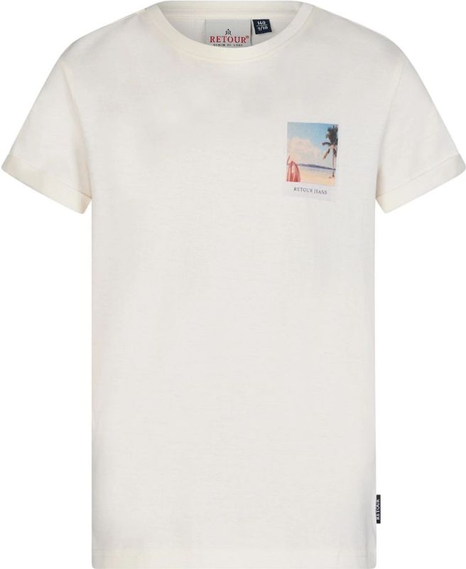 Retour Jeans T-shirt Damon - Gebroken Wit